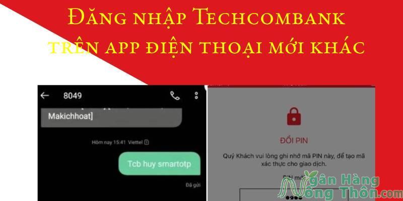 Đăng nhập Techcombank trên điện thoại