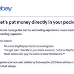 Ebay lỗi update your bank account (add bank hoặc manage payment) phải làm sao?