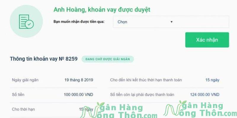 Vay tiền dịch vụ On Credit