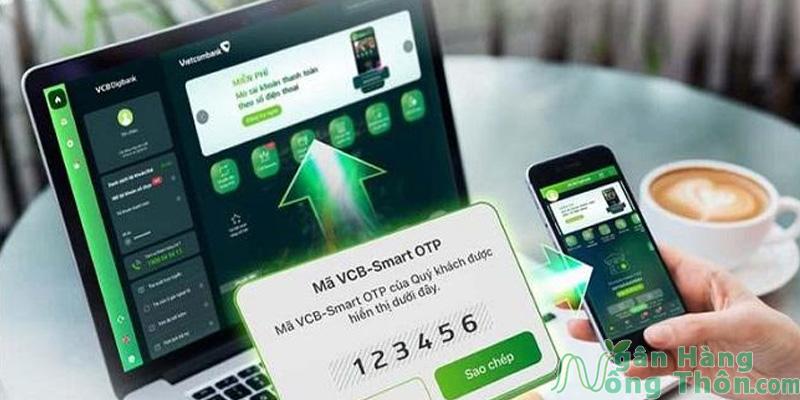 Các bước lấy lại mã PIN VCB Smart OTP