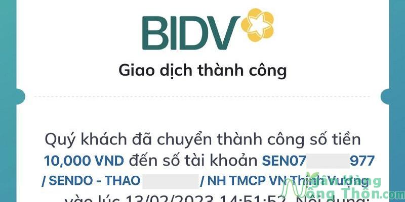 Ảnh bill chuyển khoản BIDV miễn phí chuẩn và cách tạo