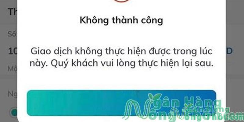 Lỗi hệ thống BIDV