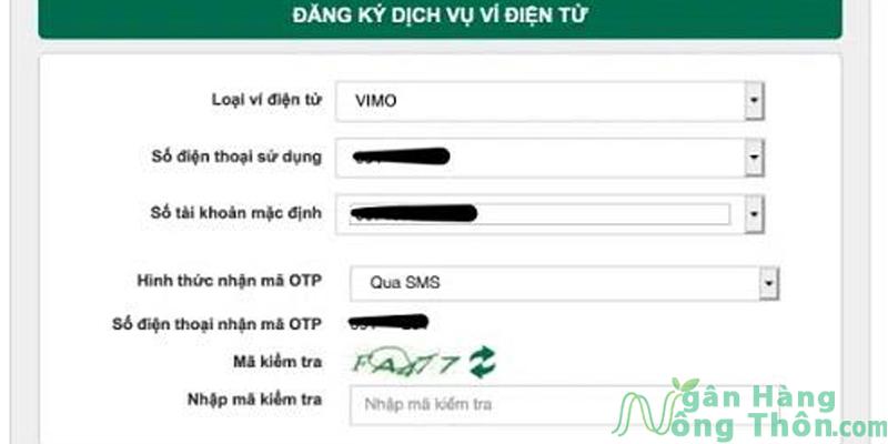 Các bước liên kết ngân hàng Vimo