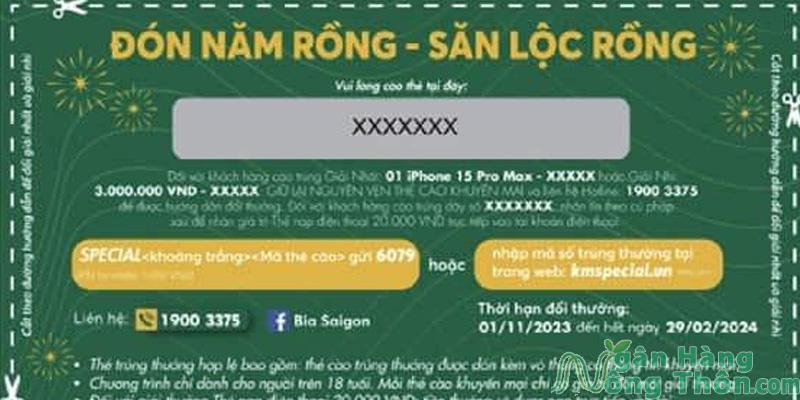 Cách nhập mã trúng thưởng bia Sài Gòn Special