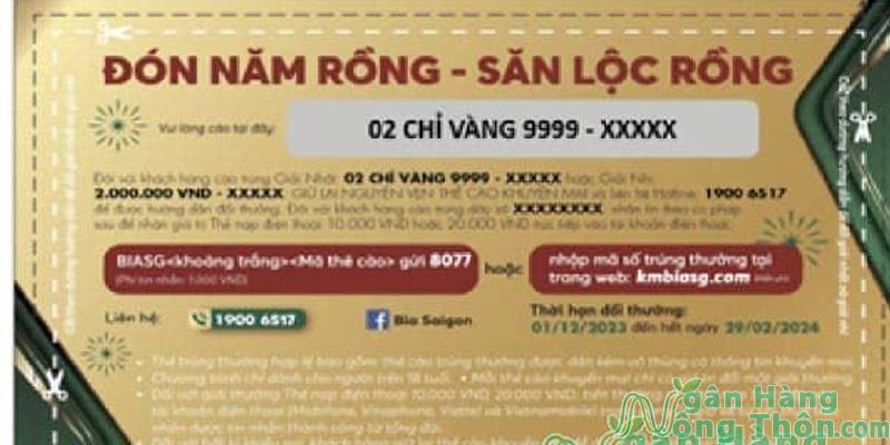 Cách nhập mã trúng thưởng bia Sài Gòn Lager