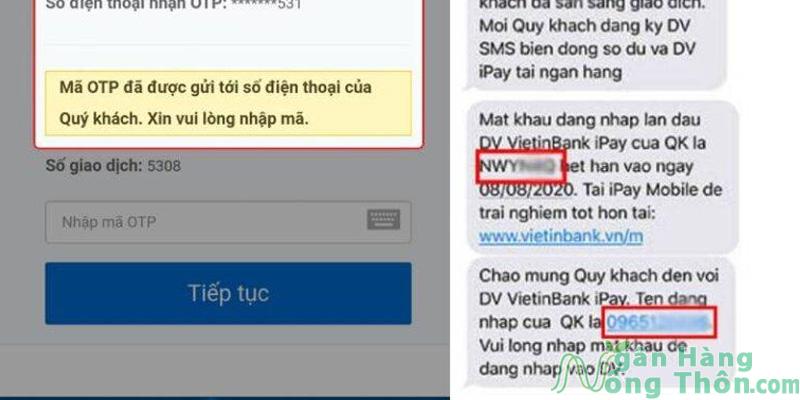 Hệ thống gửi tên đăng nhập và đăng nhập