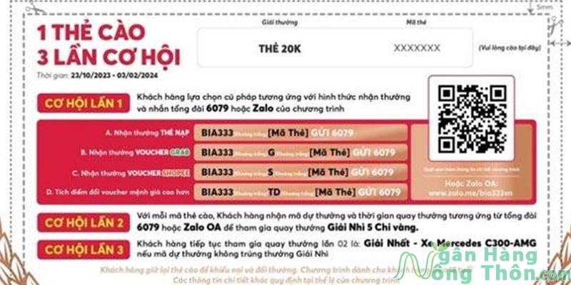 Nhập mã trúng thưởng bia 333