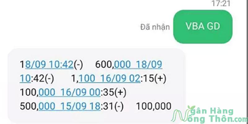 Tra mã giao dịch chuyển tiền Agribank