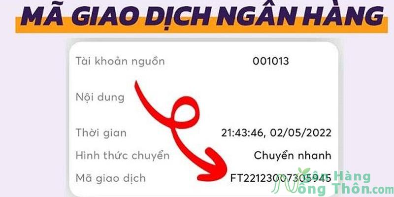 Mã giao dịch chuyển tiền Vietinbank