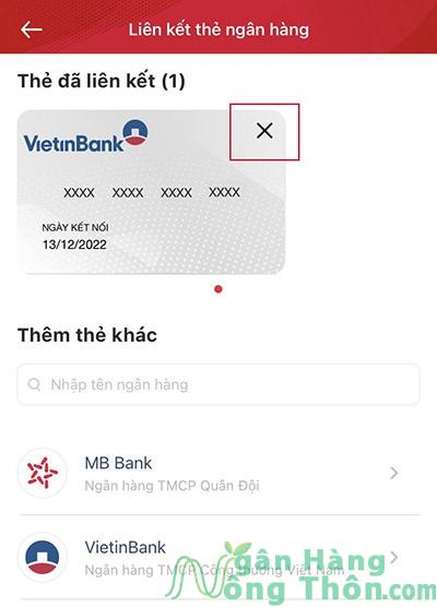 Cách hủy liên kết ngân hàng với Viettel Money