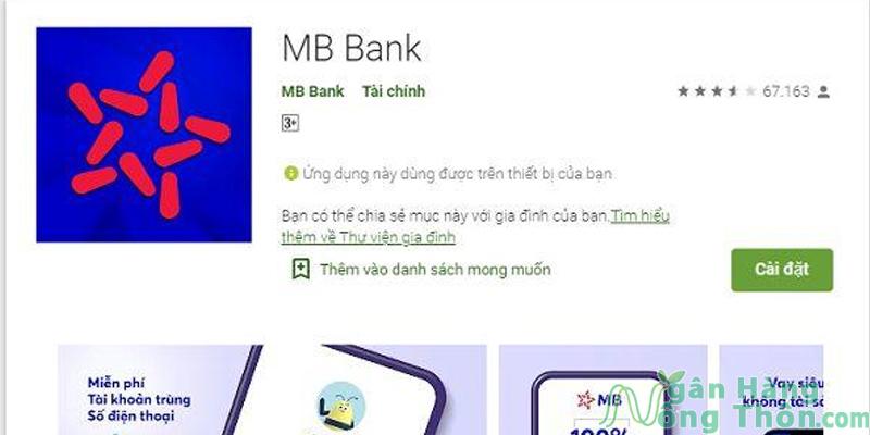 Tải ứng dụng MB Bank