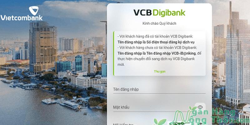 Các bước kích hoạt xác thực đăng nhập VCB Digibank