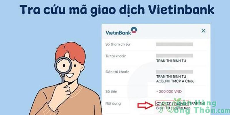 Mã giao dịch chuyển tiền Vietinbank