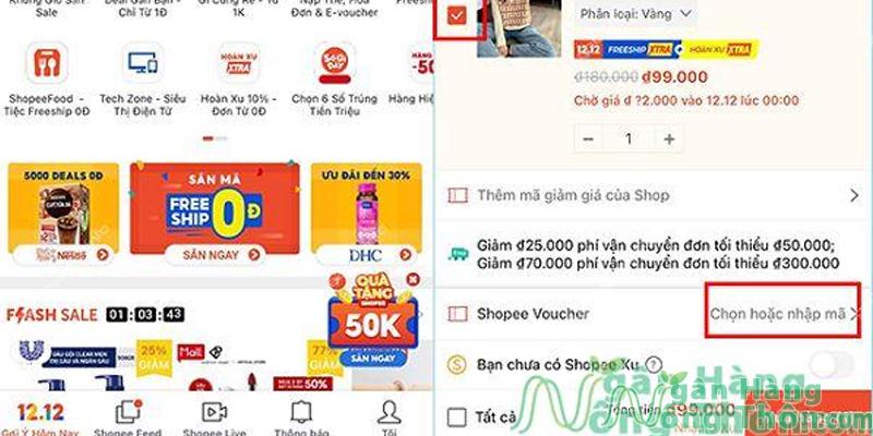 Cách áp dụng mã giảm giá Shopee trên điện thoại