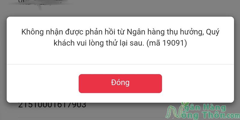 Agribank bị lỗi không chuyển được tiền, nhận tiền chậm 2024 và khắc phục