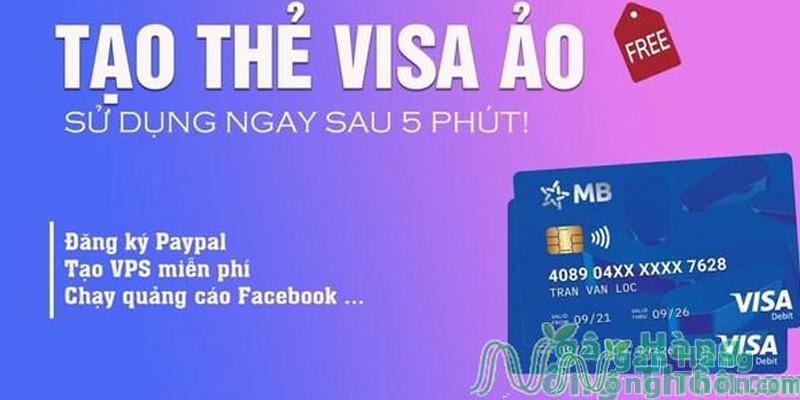Cách tạo thẻ visa, mastercard ảo