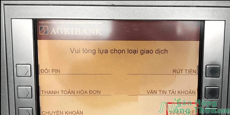 Chọn In sao kê để xem lịch sử giao dịch