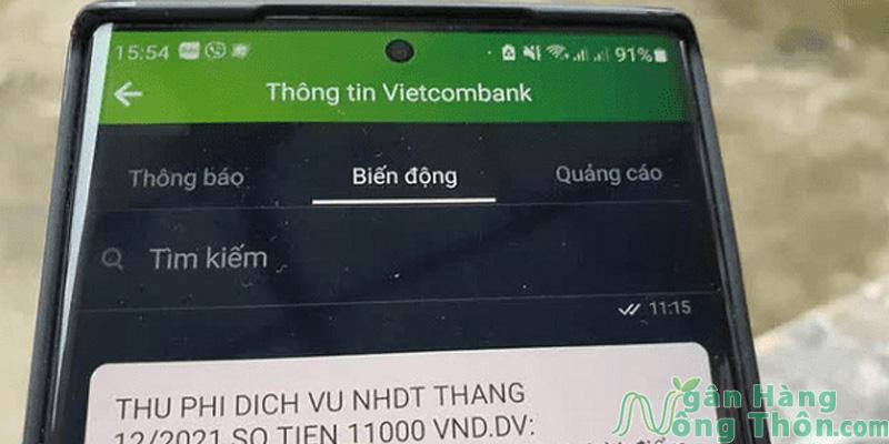 Bấm vào Thông báo/Biến động/Ưu đãi để xem thông báo