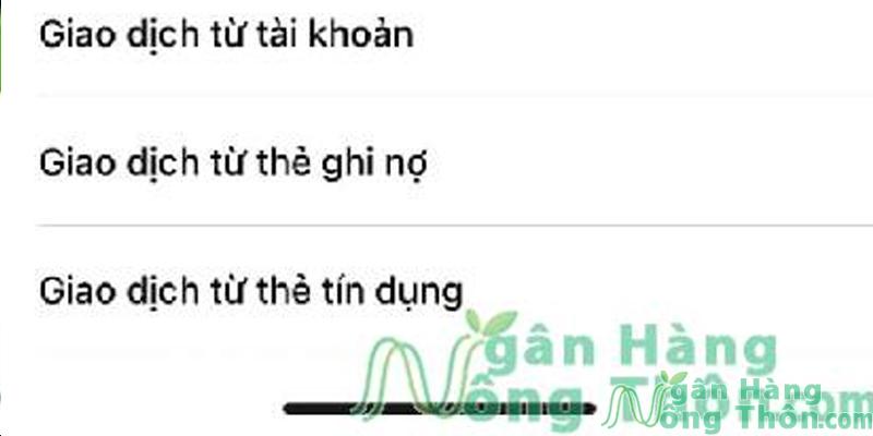 Chọn hình thức giao dịch > Bấm Tra cứu