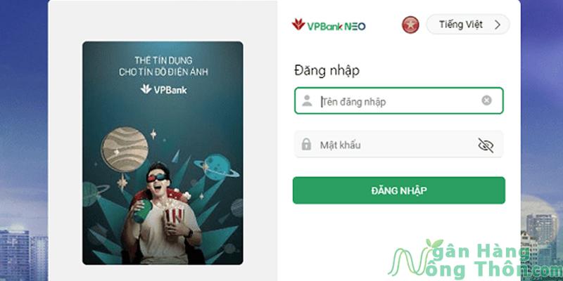 Đăng nhập tài khoản > nhấn Đăng nhập