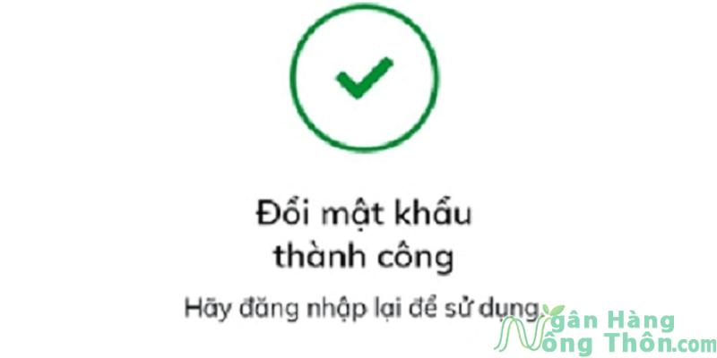 Đăng nhập lại mật khẩu mới vào ứng dụng