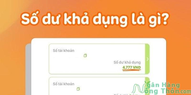 Số dư khả dụng trong tài khoản