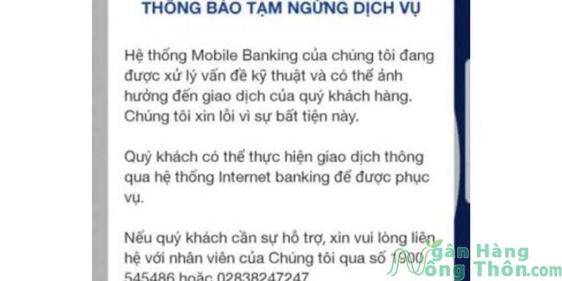 ACB ONE bị lỗi hệ thống