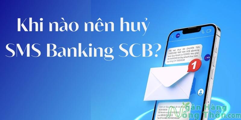 Hủy SMS Banking của SCB