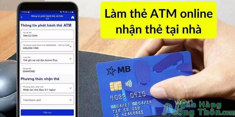 Làm thẻ ATM online bao lâu nhận được thẻ?
