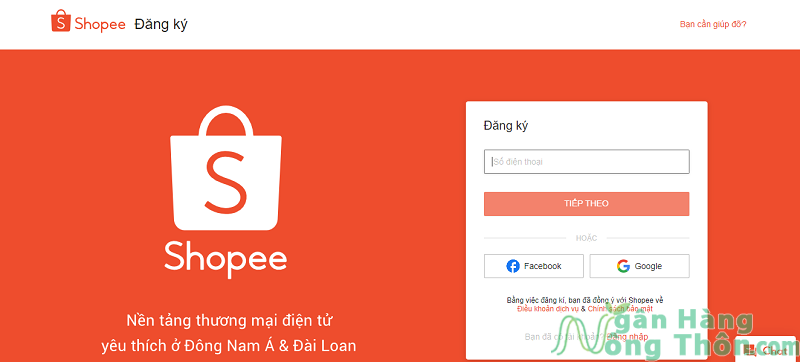 Chọn hình thức đăng ký tài khoản bán hàng trên Shopee