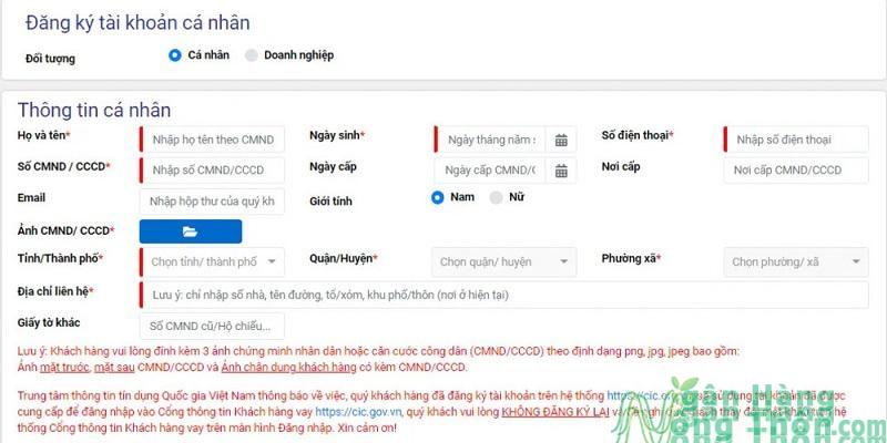 Tra cứu nợ xấu CIC qua website CIC