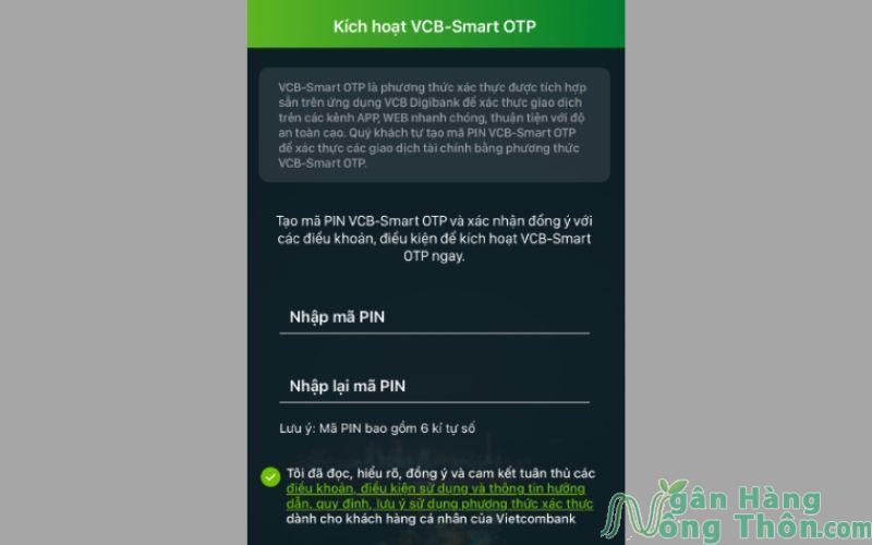 cách lấy lại mật khẩu vcb digibank trên app