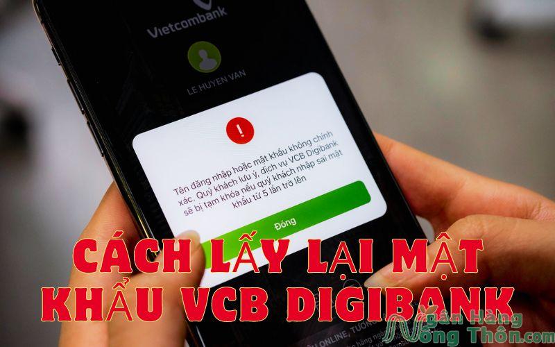 cách lấy lại mật khẩu VCB