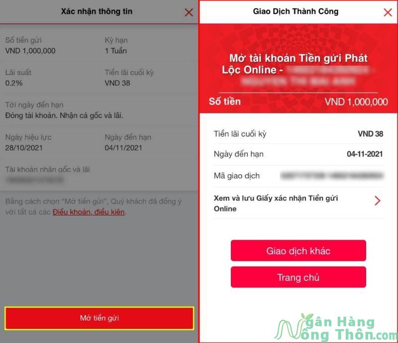 Gửi tiết kiệm online Techcombank qua App