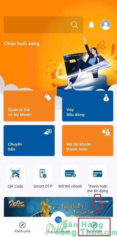 Hướng dẫn gửi tiết kiệm online Sacombank Pay