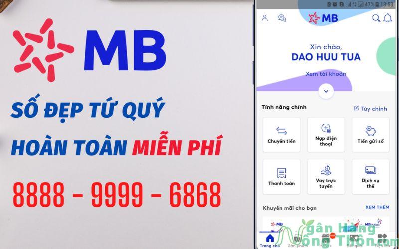 Phí mở số tài khoản đẹp MB