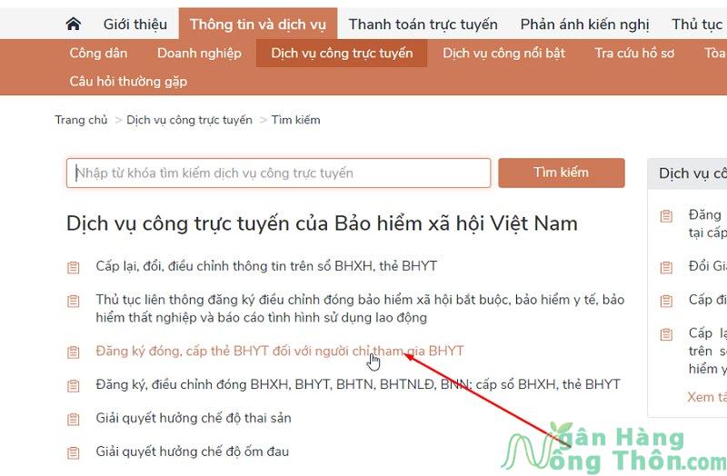 Thanh toán qua Dịch vụ công Quốc gia