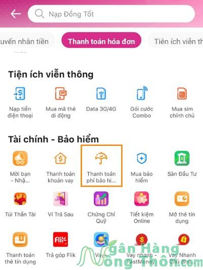 Thanh toán trực tuyến FWD qua ví MoMo