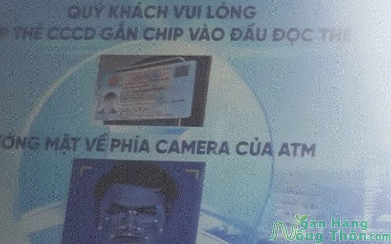 Cách rút tiền bằng CCCD tại atm ngân hàng