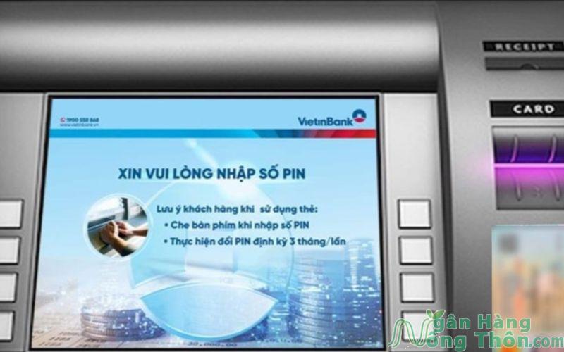 Cách rút tiền bằng CCCD tại atm ngân hàng